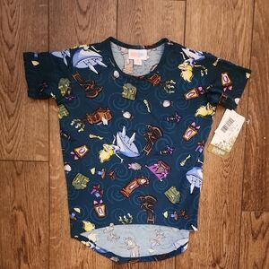 LuLaRoe Kids Short Sleeve Tee - Alice In Wonderland